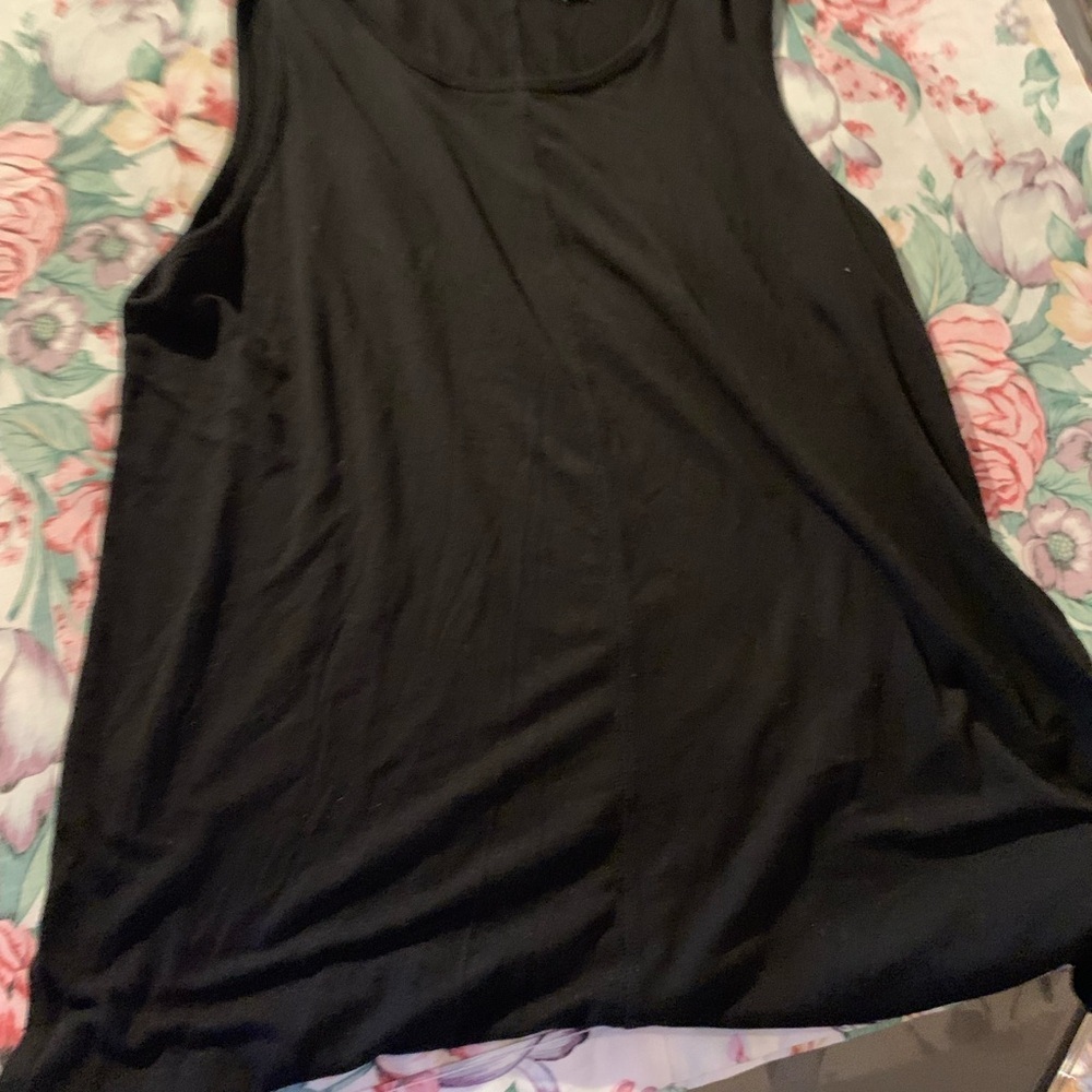 mercer & madison Black Scoop Neck Tank Top Size Large